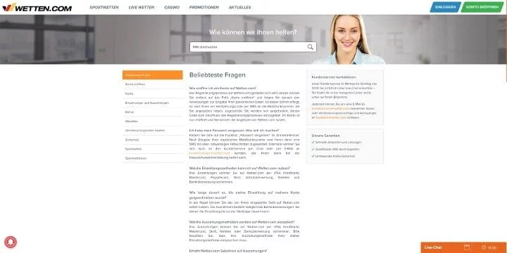 Wetten.com FAQ