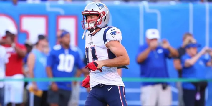 Der New England Patriots Wide Receiver Julian Edelman.