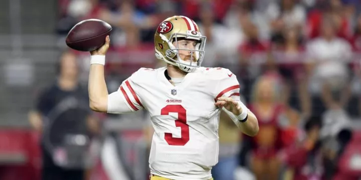 Der San Francisco 49ers Quarterback C.J. Beathard.