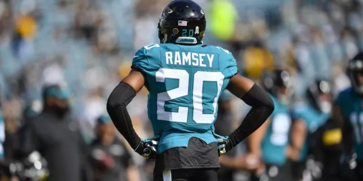 Der Jacksonville Jaguars Cornerback Jalen Ramsey. Der Jacksonville Jaguars Cornerback Jalen Ramsey.
