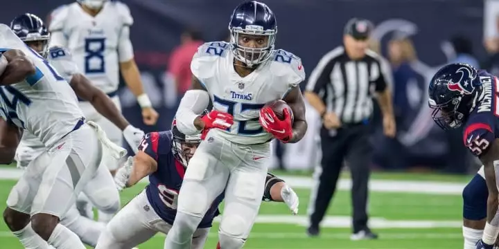 Der Tennessee Titans Runningback im Spiel gegen die Houston Texans. Der Tennessee Titans Runningback im Spiel gegen die Houston Texans.