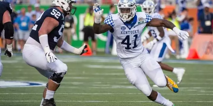 Der Kentucky Wildcats Outside Linebacker Josh Allen. Der Kentucky Wildcats Outside Linebacker Josh Allen.