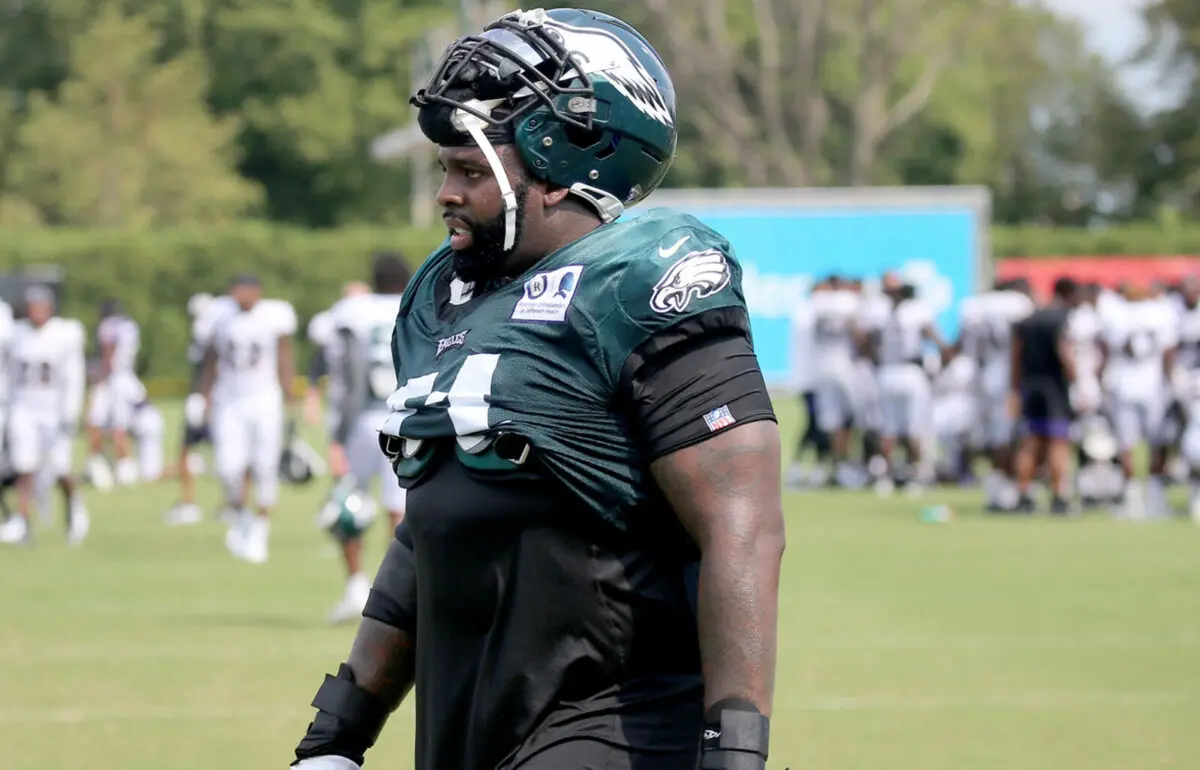 Der Philadelphia Eagles Left Tackle Jason Peters.