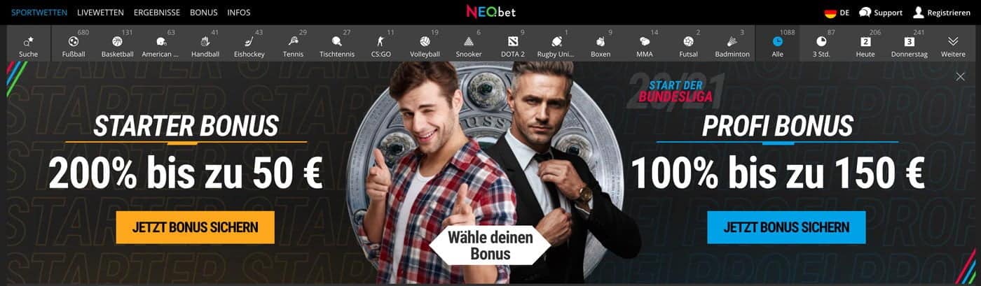 Neobet Bonus