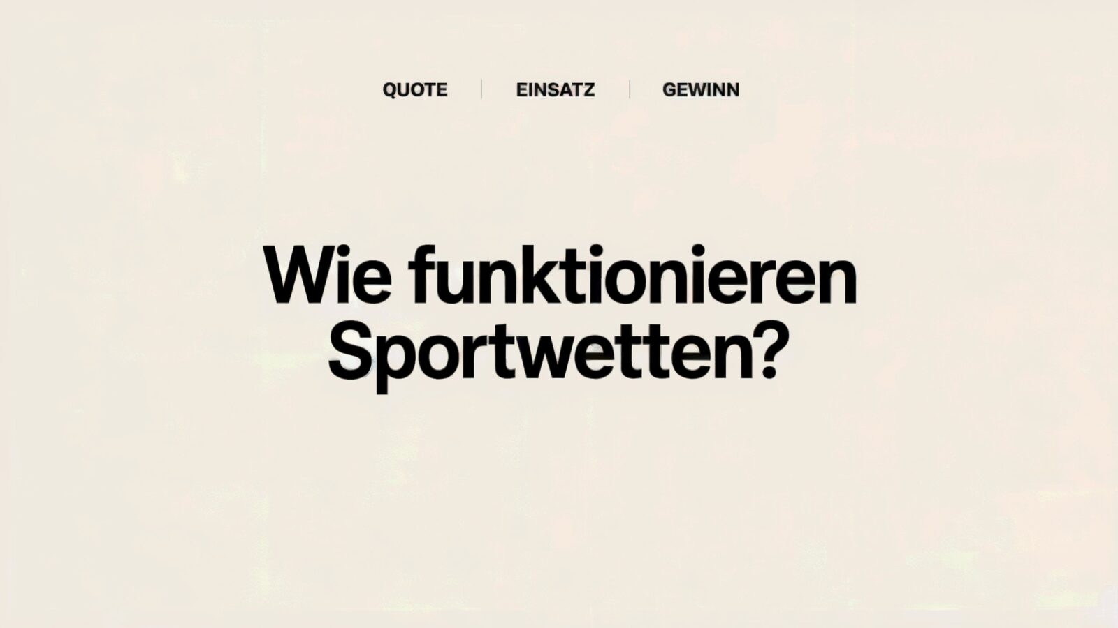 Wie funktionieren Sportwetten?