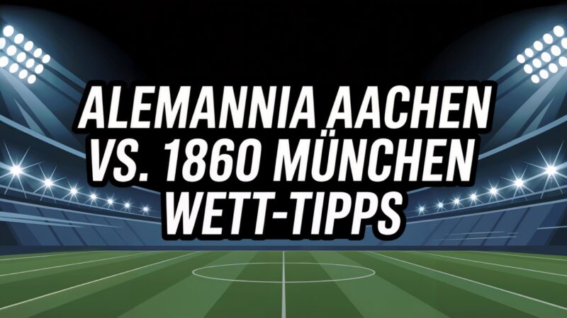 Alemannia Aachen vs. 1860 München Wett-Tipps und Spielprognose am 23.08.2025.